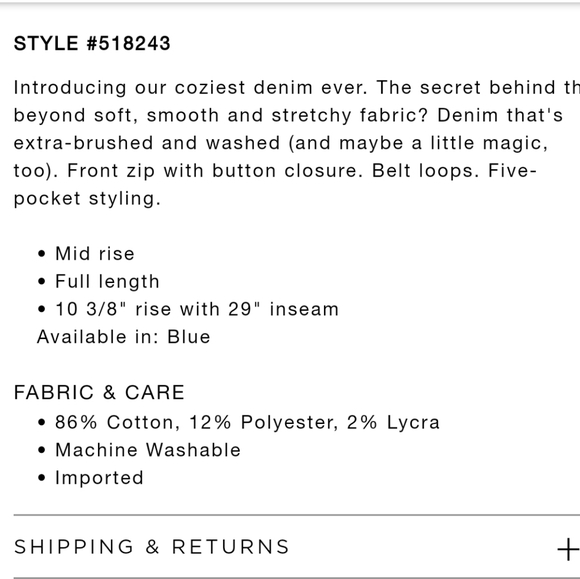 Loft Denim Leggings - Picture 4 of 7